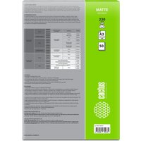 Офисная бумага CACTUS Матовая A3 230г/м2 50 л CS-MA323050