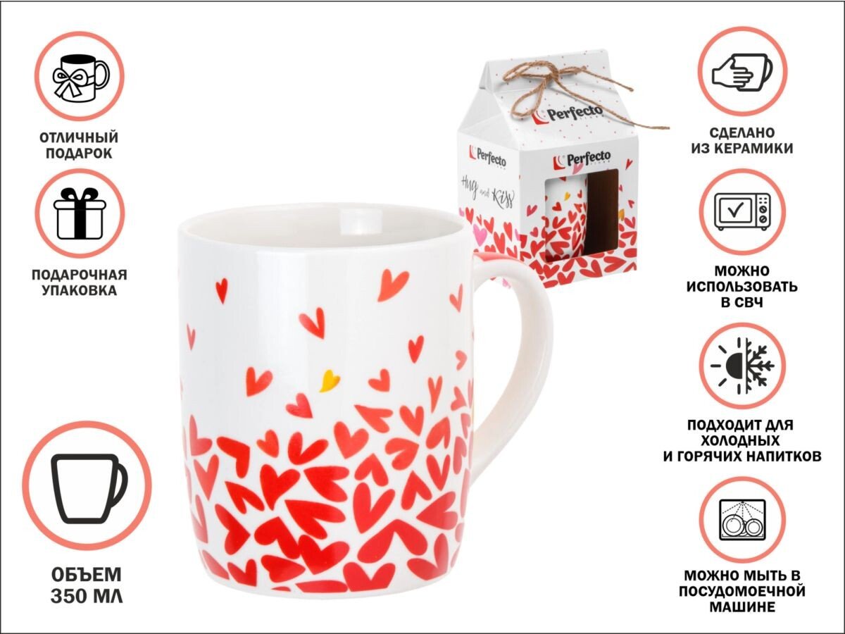 

Кружка Perfecto Linea Love Hearts-4 30-063604