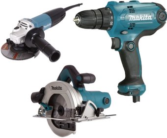 Makita DK0119 (шуруповерт, болгарка, циркулярная пила)
