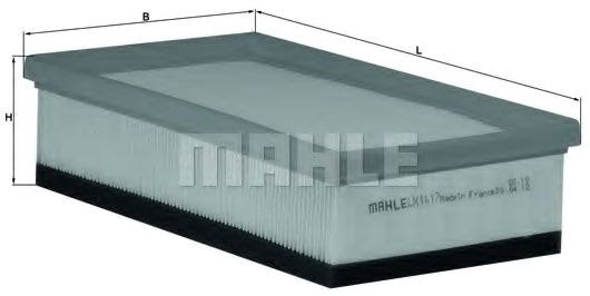

Воздушный фильтр Mahle Knecht LX1617