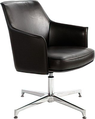 

Офисное кресло Norden Бордо CF C1918 CF Black Leather (кожа черный)