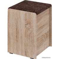 Пуфик Bon Mebel Чикаго малый тип 1 (дуб сонома/коричневый)