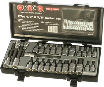 Набор головок слесарных Force 4281