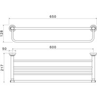 Полка для полотенца Aquatek Классик AQ4515PG (золото)