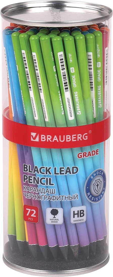 

Набор простых карандашей BRAUBERG Grade 880757 (72 шт)