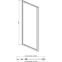 Душевая дверь Aquatek 90x200 AQ ARI PI 09020GM