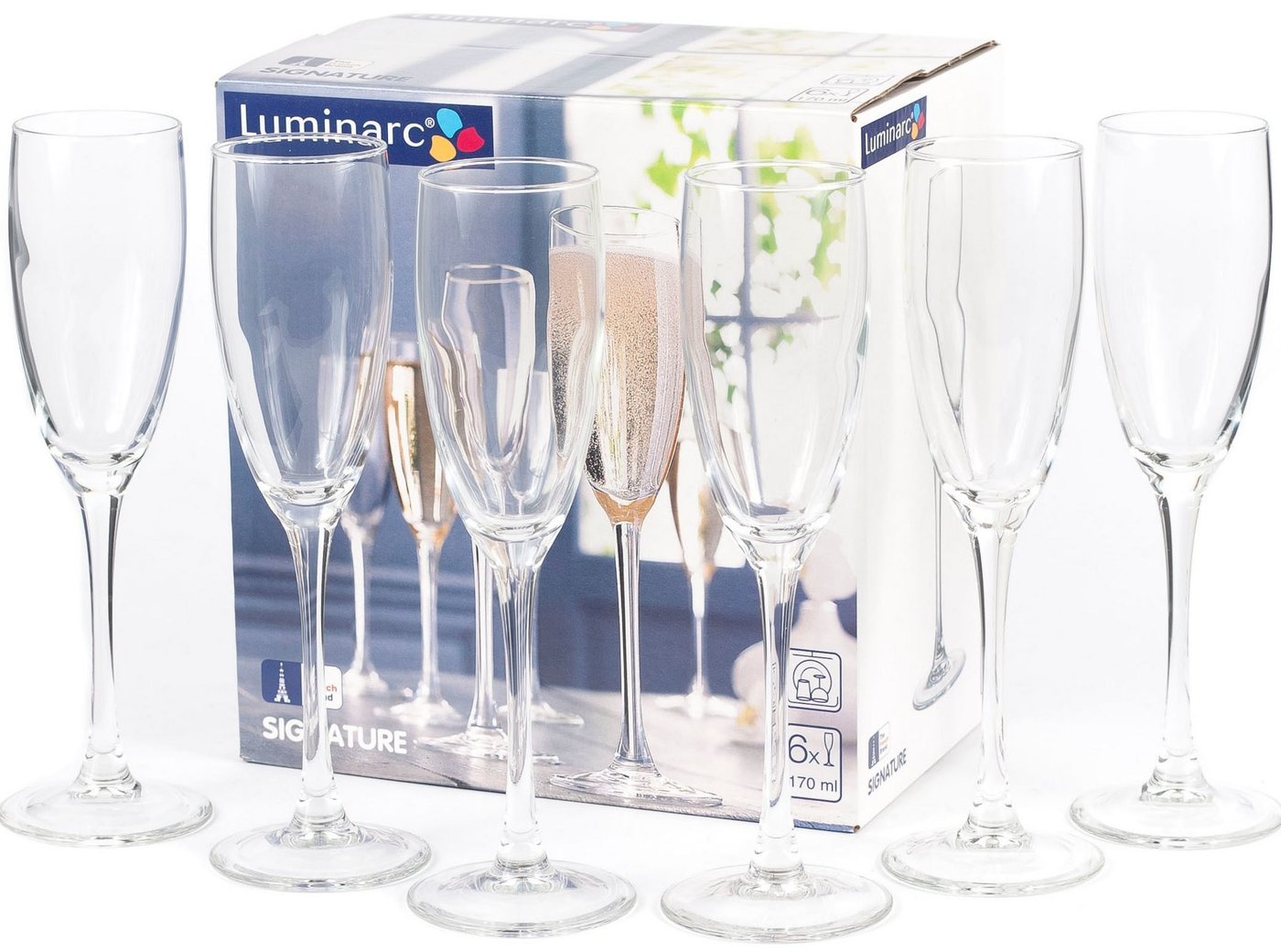 

Набор бокалов для шампанского Luminarc Signature H8161