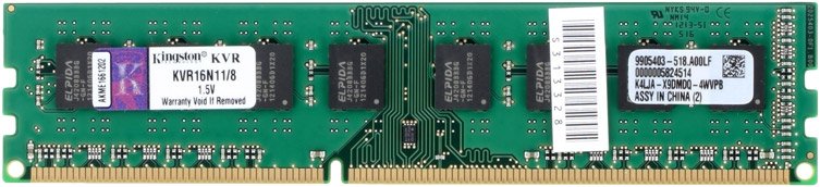 

Оперативная память Kingston ValueRAM 2x8GB DDR3 PC3-12800 (KVR16N11K2/16)