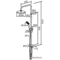 Душевая система  RedBlu Origin One [978100000]