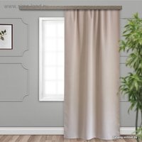 Штора Этель Матовый 1.35x2.6 м (бежевый, 1 шт)
