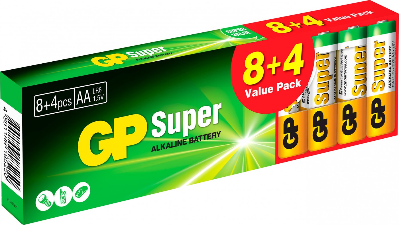 

Батарейка GP Batteries 15A8/4ЕТ-2ЕРВ12 (12 шт)