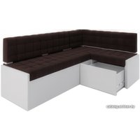 Угловой диван Мебель-АРС Ганновер правый 208x82x133 (велюр шоколад HB-178 16)