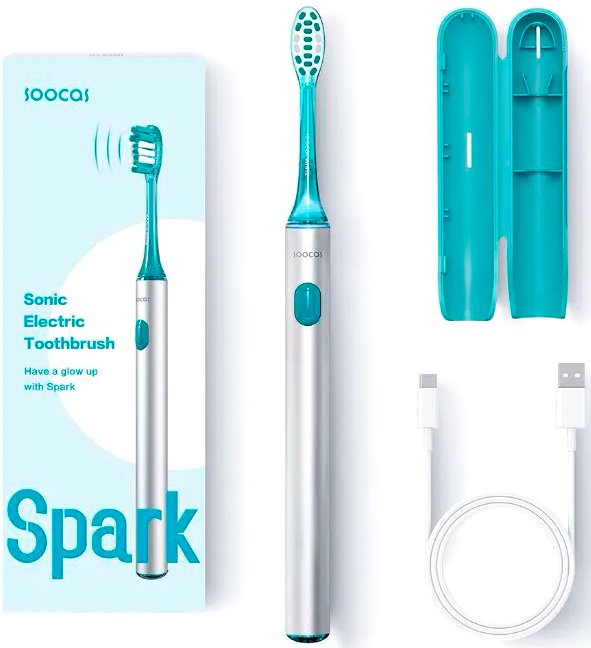 

Электрическая зубная щетка Soocas Spark Toothbrush Review MT1 (серебристый)