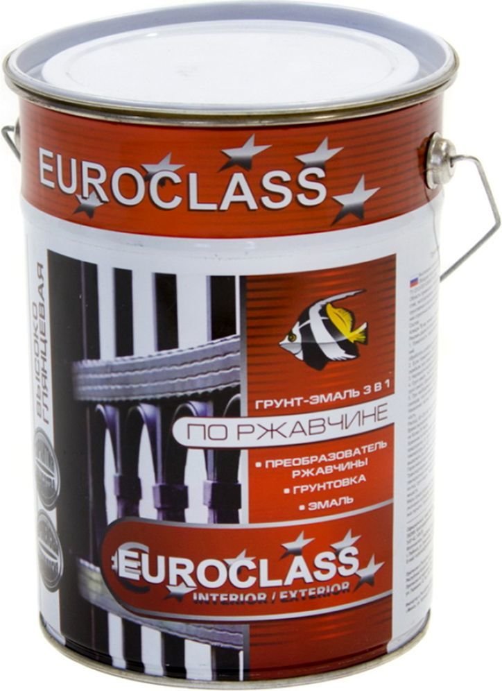 

Грунт-эмаль Euroclass По ржавчине 6 кг (красно-коричневый)
