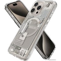 Чехол для телефона Spigen Ultra Hybrid Zero One (MagFit) для iPhone 15 Pro Max ACS07211 (серый/разноцветный)