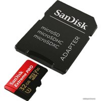 Карта памяти SanDisk Extreme PRO SDSQXCG-032G-GN6MA microSDHC 32GB (с адаптером)