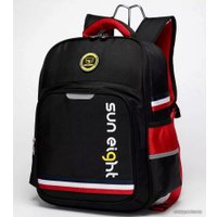 Школьный рюкзак Sun Eight SE-2888 (черный/красный)