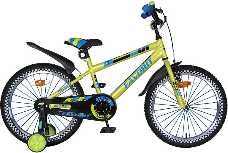 

Детский велосипед Favorit Sport 20 (лаймовый, 2020)