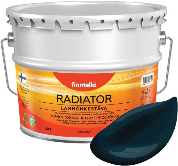 

Краска Finntella Radiator Ukonilma F-19-1-3-FL008 2.7 л (темно-сине-зеленый)