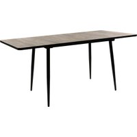 Кухонный стол ВВР Миллер (сосна пандероса/черный №2, Пластик 120-160/80)