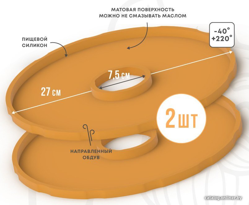 Поддон для пастилы Сам Себе Шеф силиконовый для пастилы d27 (2 шт)