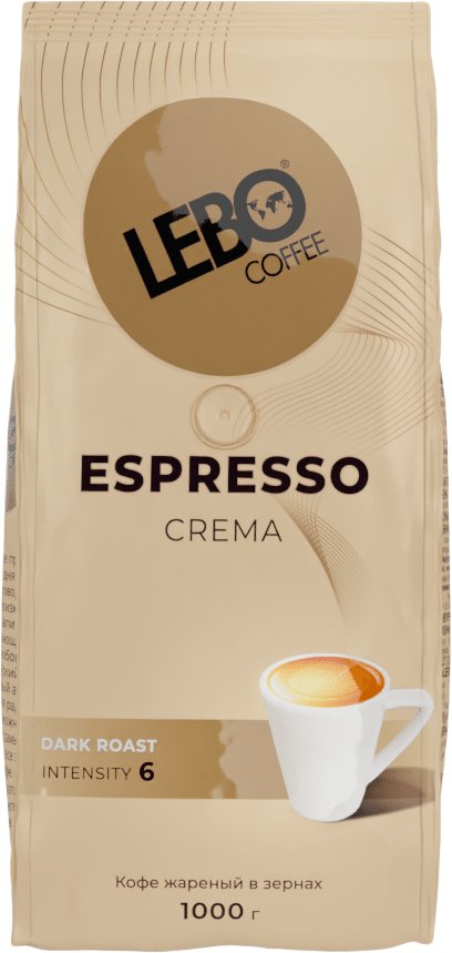 

Кофе LEBO Coffee Espresso Crema зерновой 1 кг