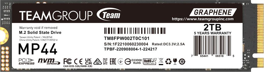 

SSD Team MP44 2TB TM8FPW002T0C101