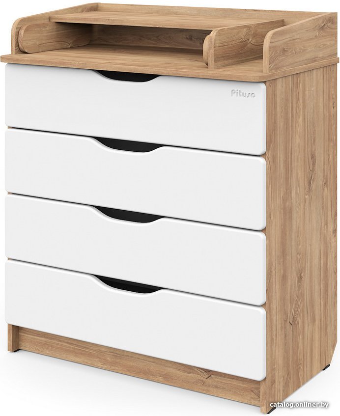 Детский комод Pituso Wood 804 (ПВХ дуб канзас)
