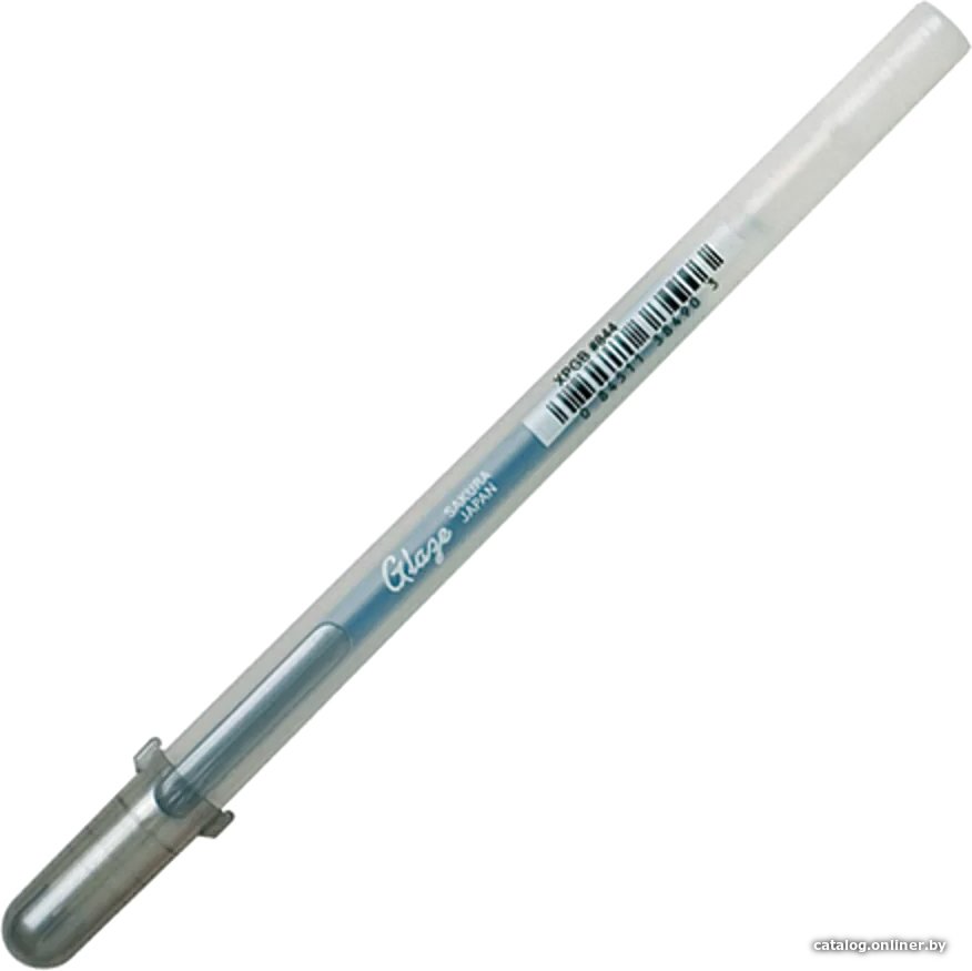 Ручка гелевая Sakura Pen Gelly Roll Glaze XPGB844 (серебристый)