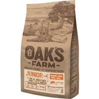 Сухой корм для собак Oak's Farm Беззерновой для щенков всех пород. Лосось и криль (12 кг)