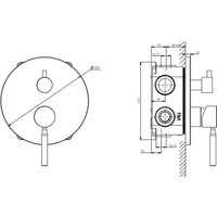 Душевая система  Lauter Inset 21CK088C-511-2MB + 21S20086 + 32100MB