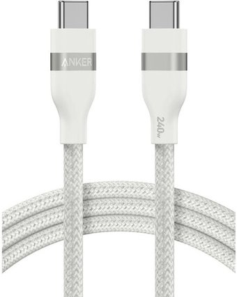 Кабель Anker A82E2 USB Type-C - USB Type-C 240W (1.8 м, белый)