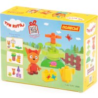 Конструктор Полесье Макси. Три кота. Карамелька и клумба 63752 (8эл)