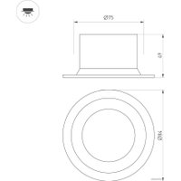 Точечный светильник Arlight MS-DROP-BUILT-R84-8W Day4000 041492