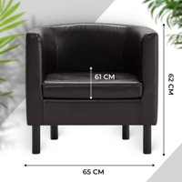 Интерьерное кресло Mio Tesoro Агата 351 (коричневый 87)