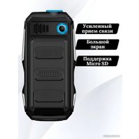 Кнопочный телефон Olmio X04 (черный/голубой)