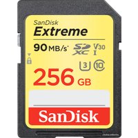 Карта памяти SanDisk Extreme V30 SDHC 256GB [SDSDXVF-256G-GNCIN]