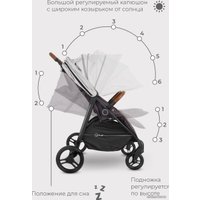 Коляска прогулочная «книга» Rant Twinny RA151 (soft grey)