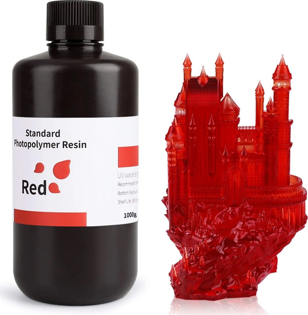 

Фотополимер Elegoo Standard 1кг (красный)