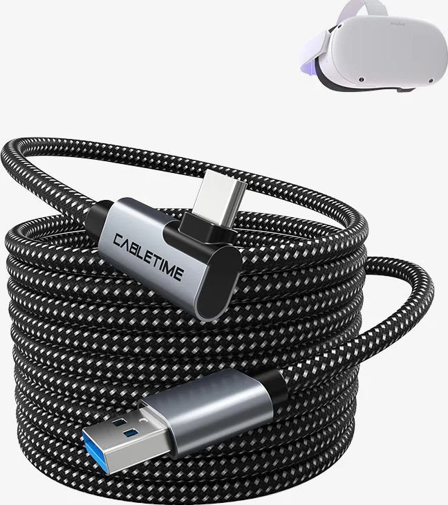 Кабель Cabletime CA43N USB3.0 VR для Oculus Quest 2 CT-VRC-AG3 (3 м, черный)