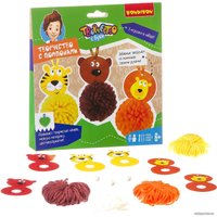 Набор для создания поделок/игрушек Bondibon Творчество с помпонами. Забавные зверушки! ВВ2690