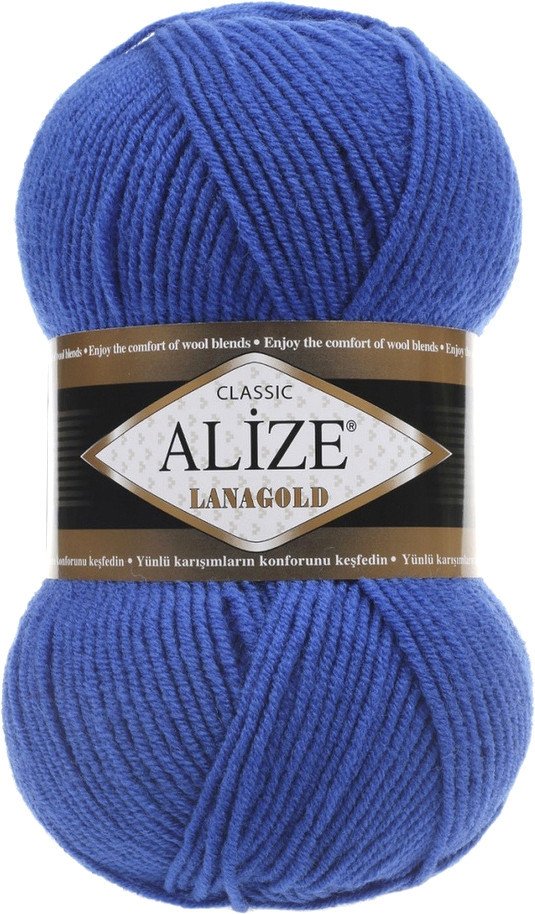 Пряжа для вязания Alize Lanagold 141 (240 м, василек)