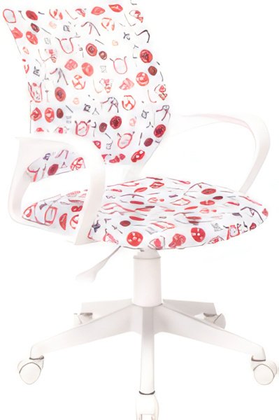 Компьютерное кресло Бюрократ KD-W4 1691599 (белый аниме/пластик белый)