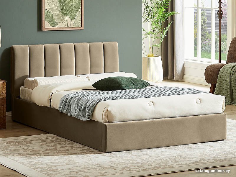 Кровать Signal Montreal Velvet Bluvel 28 120х200 (бежевый)