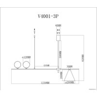 Подвесная люстра Moderli Holly V4001-3P