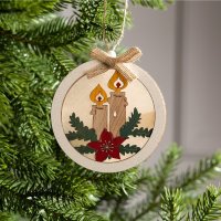 Елочная игрушка Luazon Lighting Шар со свечками 6117337