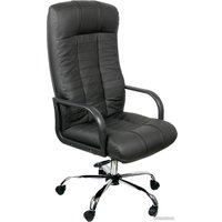 Офисное кресло Деловая обстановка Атлант Стандарт (хром/кожа черный)