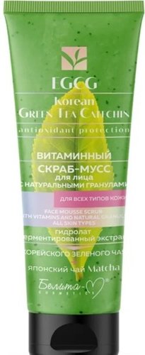 Скраб для лица EGCG Korean Green Tea Catechin Витаминный мусс (75 г)