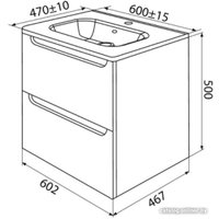  IDDIS Тумба под умывальник Edifice EDI60D0i95 в Могилеве
