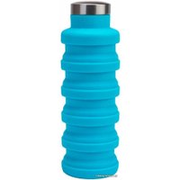 Бутылка для воды Bradex силиконовая складная с крышкой синий